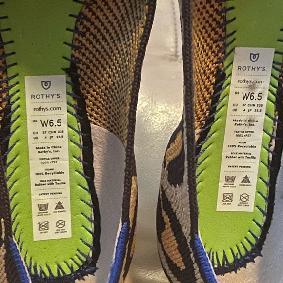 ROTHY’S Point Women's Desert Cat Flats Loafers Slip Ons, Size 6.5 - Picture 3 of 15